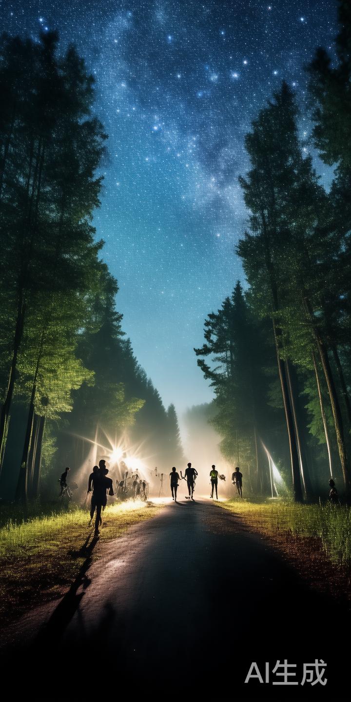 夜跑与夜骑是最普遍的星空体育项目。这类运动不仅能避